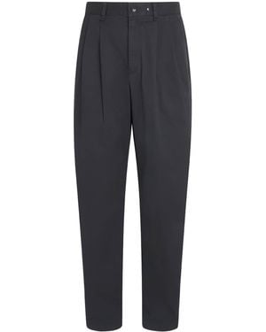 Rag & Bone Cotton Pleated Baggy Chinos - Blue