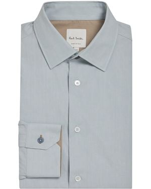 Paul Smith Cotton Long-Sleeve Shirt - Blue