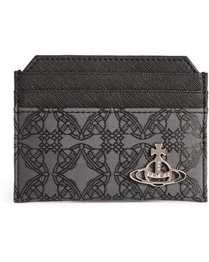 Vivienne Westwood Jacquard Orborama Card Holder - Black