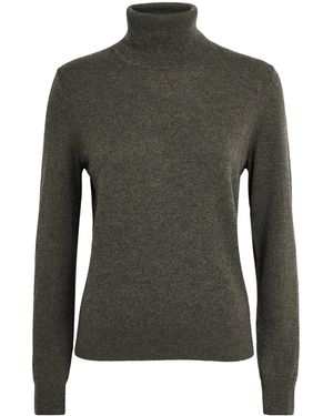 PAIGE Cashmere Funnel-Neck Jacie Jumper - Green