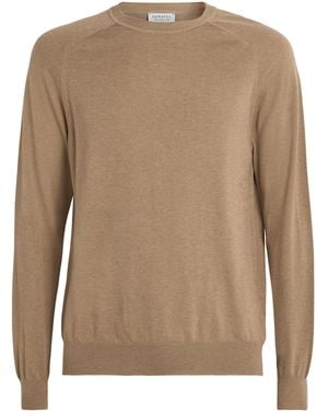 Sunspel Cotton-Cashmere Jumper - Brown