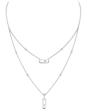 Messika Move Uno And Diamond Necklace - Metallic