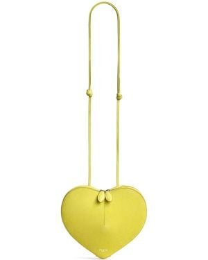 Alaïa Suede Le Coeur Shoulder Bag - Yellow