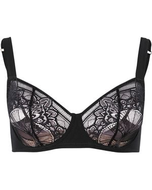 Hanro Lace Holly Underwire Bra - Black