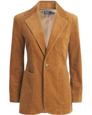 Polo Ralph Lauren Corduroy Single-Breasted Blazer - Brown