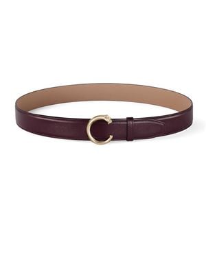 Cartier Small Leather Panthère De Belt - Brown