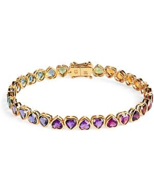 Emily P. Wheeler And Multi-Gemstone I Heart Bracelet - Brown