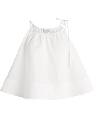 Stella McCartney Cotton Poplin Frill Blouse - White