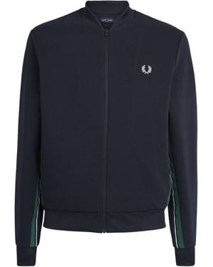 Fred Perry Stripe Tape Track Jacket - Blue