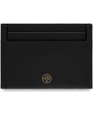 Mulberry Leather Logo Card Holder - Black
