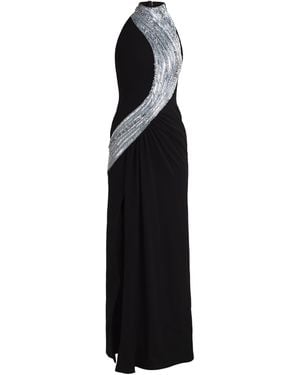 Gaurav Gupta High-Neck Asymmetric Wave Gown - Black