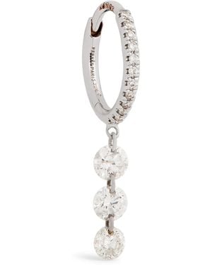 PERSÉE And Diamond Danaé Single Hoop Earring - Metallic