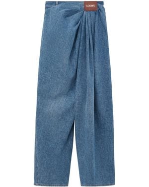 Loewe Draped Jeans - Blue