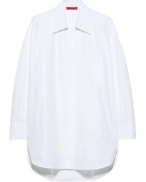 MAX&Co. Cotton Spread Collar Shirt - White