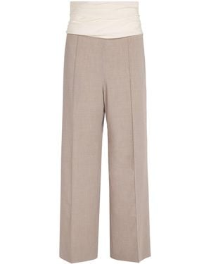 Voranida Ruched-Detail Perrin Pants - Natural
