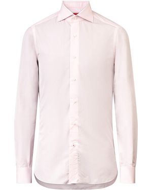 Isaia Cotton Dress Shirt - Pink