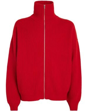 66 North Wool Vonarstraeti Zip-Up Cardigan - Red