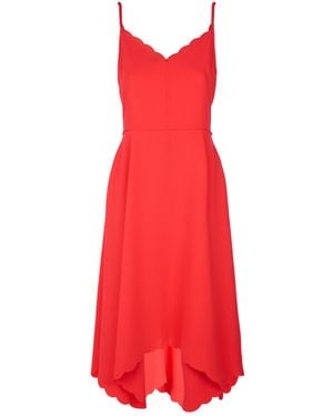 Ted Baker Simbah Scallop Asymmetric Hem Dress - Orange