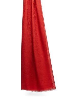 Max Mara Wool-Silk Scarf - Red