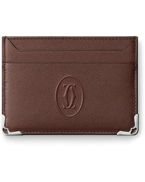 Cartier Leather Must De Card Holder - Brown
