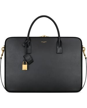Saint Laurent Large Sac De Jour Bauletto Messenger Bag - Black