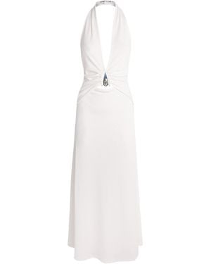 Christopher Esber Halterneck Pendant Maxi Dress - White