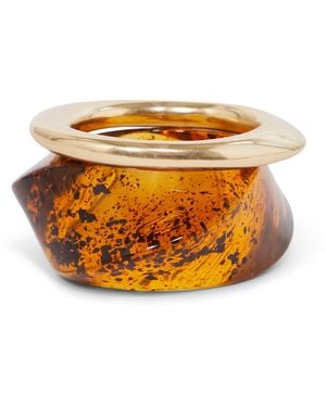 Max Mara Resin Bangle Bracelet - Orange