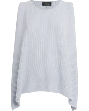 Eskandar Cashmere A-Line Sweater Vest - White
