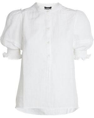ME+EM Me+em Cheesecloth Blouse - White