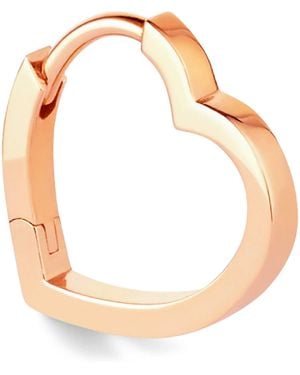 Repossi Small Heart Antifer Hoop Earrings - Metallic
