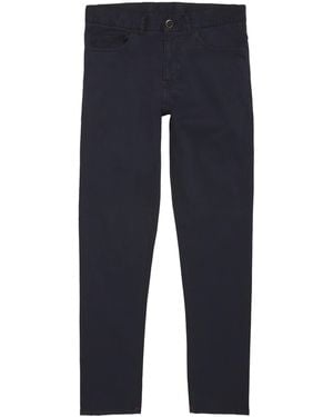Isaia Cotton-Blend Chinos - Blue
