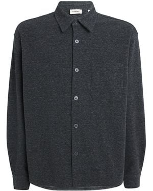 FRAME Wool Waffle-Knit Cardigan - Black