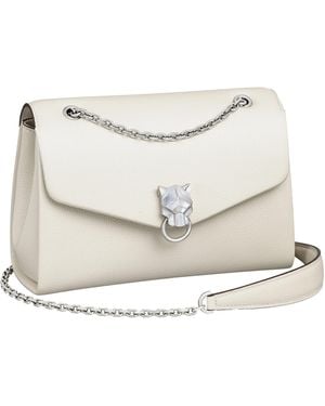 Cartier Small Panthère Graphique De Chain Bag - White