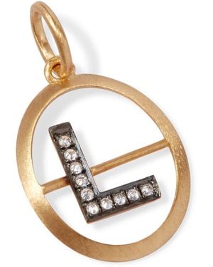 Annoushka And Diamond L Pendant - Metallic