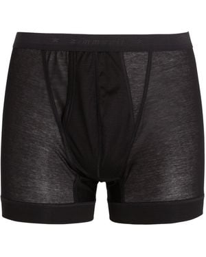 Zimmerli of Switzerland Cotton 252 Royal Classic Boxer Briefs - Black
