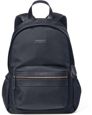 Aspinal of London Nylon Backpack - Blue