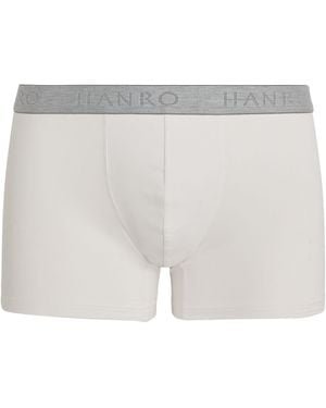 Hanro Cotton-Blend Essential Trunks - White