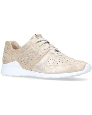 UGG Tye Stardust Gold Leather Metallic Trainers