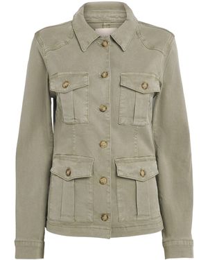 PAIGE Twill Stacy Utility Jacket - Green