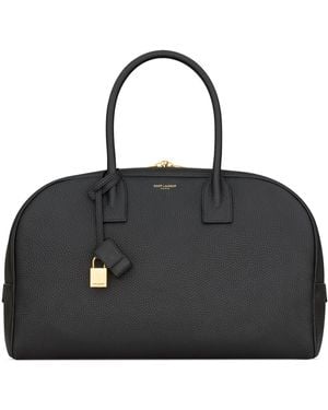 Saint Laurent Leather Sac De Jour Duffle Bag - Black