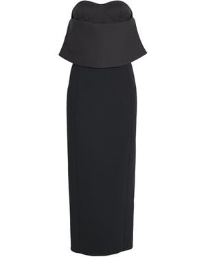KHAITE Crepe Cato Maxi Dress - Black