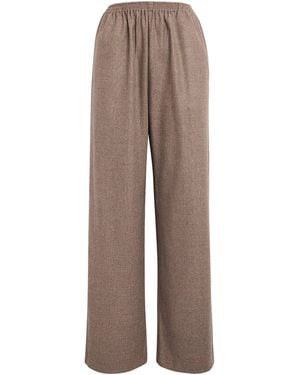 Eskandar Wool-Cashmere Trousers - Brown