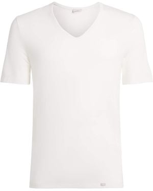 Hanro Natural Function V-Neck T-Shirt - White