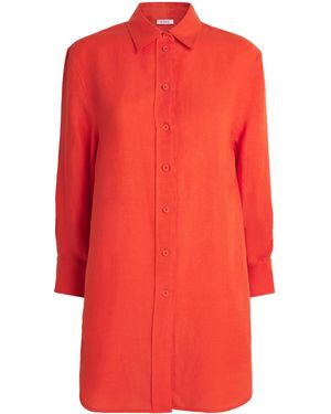 Eres Linen Mignonette Shirt - Red