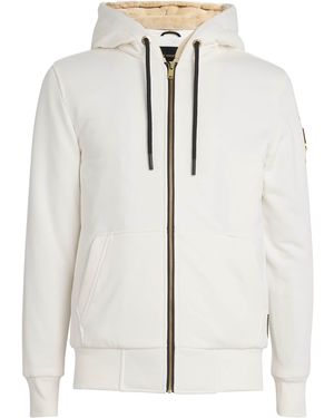 Moose Knuckles Series Linden Bunny Zip-Up Hoodie - White