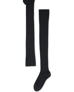 Brunello Cucinelli Cashmere-Blend Knit Socks - Black