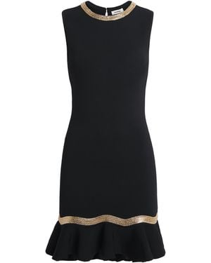 Sandro Knitted Chain-Detail Mini Dress - Black