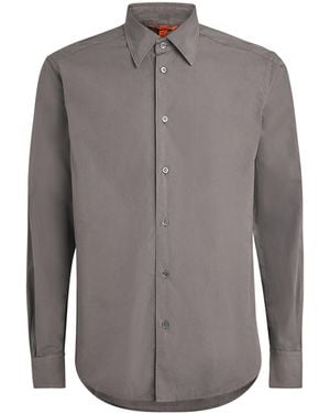 Barena Cotton Oxford Shirt - Grey