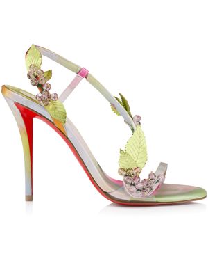 Christian Louboutin Rosa Z Fruit Satin Sandals 100 - Pink