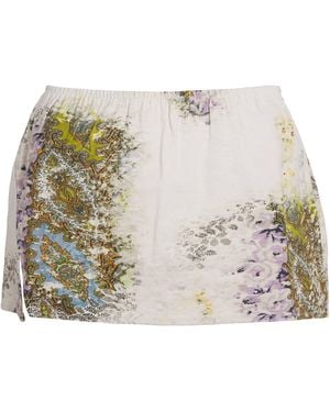 Christopher Esber Cotton-Blend Absence Mini Skirt - Metallic